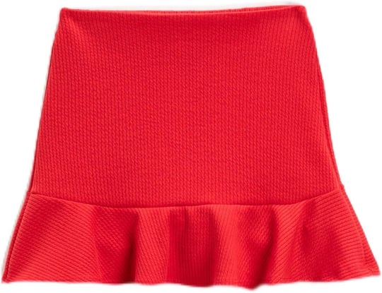 Mini Etek Fırfırlı Beli Lastikli
