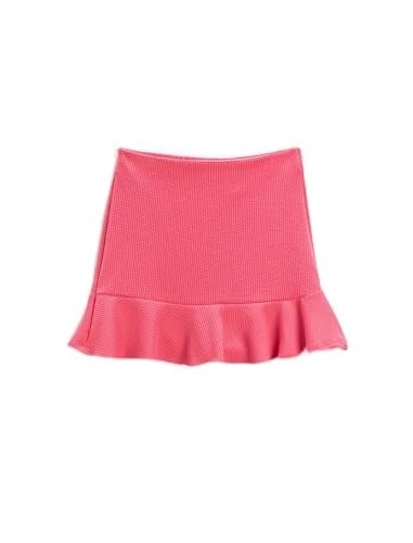 Mini Etek Fırfırlı Beli Lastikli