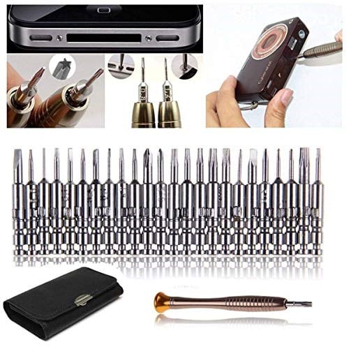 Mini tornavida seti, 25i 1 arada, hassas mıknatıslanabilir, değiştirilebilir uçlar, tornavida kiti, onarım seti, cep telefonu, iPhone, dizüstü bilgisayar, bilgisayar, tablet, gözlük ve diğer elektron