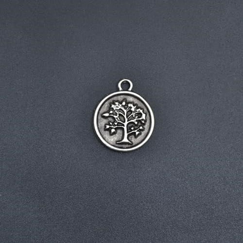 Minimal Hayat Ağacı Örme Zincir Kolye - Gümüş Kaplama - Erkek Kadın Kolye - No:1515
