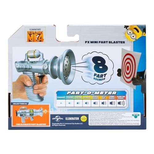 Minions Despicable Me 4: Mini Osuruk Blaster - Ses Efektli, 8 Eğlenceli Osuruk Sesi