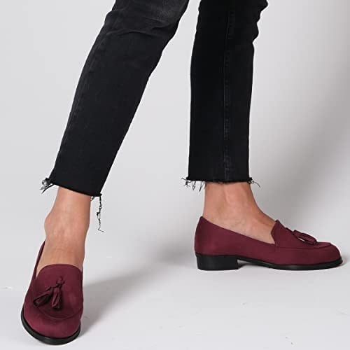 Mio Gusto Iris Bordo Süet Oxford Ayakkabı