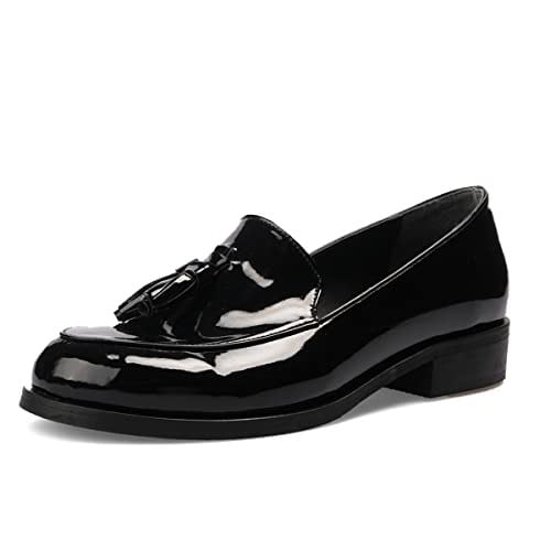 Mio Gusto Iris Siyah Rugan Oxford Ayakkabı - Bedenler: 36 EU Wide, 37 EU, 38 EU, 39 EU, 40 EU, 41 EU, 42 EU