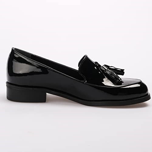 Mio Gusto Iris Siyah Rugan Oxford Ayakkabı - Bedenler: 36 EU Wide, 37 EU, 38 EU, 39 EU, 40 EU, 41 EU, 42 EU