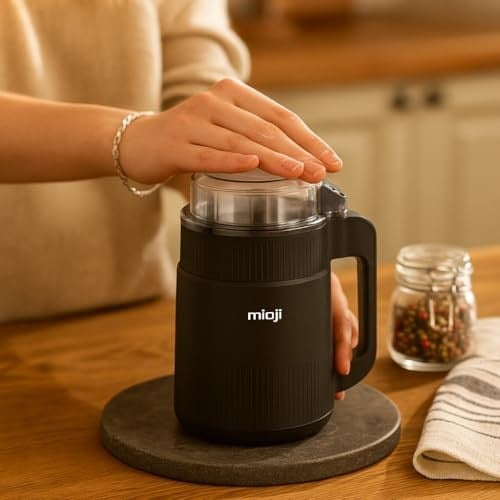Mioji CG34 500W Paslanmaz Çelik Bıçak Kompakt Baharat ve Kahve Öğütücü Siyah