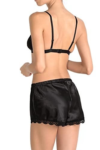 Miorre Dantel Detaylı Dolgusuz Saten Şortlu Bralet Takım