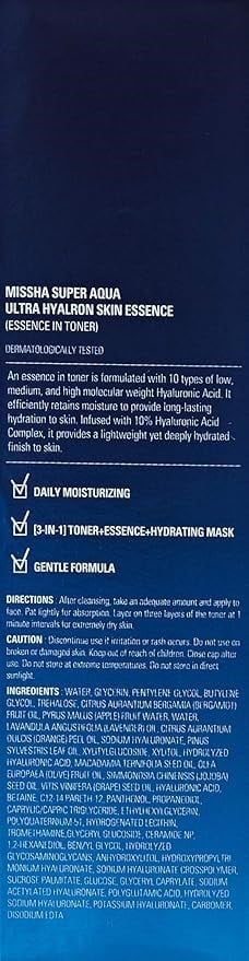 MISSHA MISSHA Super Aqua Ultra Hyalron cilt esansı toner, 200 ml
