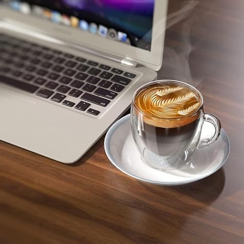 Mithra Life 250 ML Çift Cidarlı Isı Yalıtımlı Kulplu Cam Şeffaf Kupa MIT1008