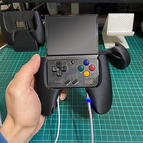 Miyoo Mini Plus Oyun Konsolu için 3D Baskılı Kavrama Kolu Miyoo mini+Denetleyici Aksesuarları (siyah)