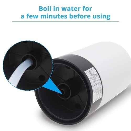MJIYA 2,5 litre su sebili, Dağıtıcı De Agua para Botellon, evrensel su şişesi pompası, şalterli ve USB, kamp, mutfak, atölye, garaj için (beyaz)
