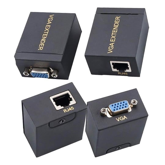MN6 MN-VG60 VGA Extender Seti, CAT5e/CAT6 Kablo ile 60 Metreye Kadar Pasif Görüntü Sinyali Uzatıcı
