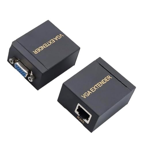 MN6 MN-VG60 VGA Extender Seti, CAT5e/CAT6 Kablo ile 60 Metreye Kadar Pasif Görüntü Sinyali Uzatıcı