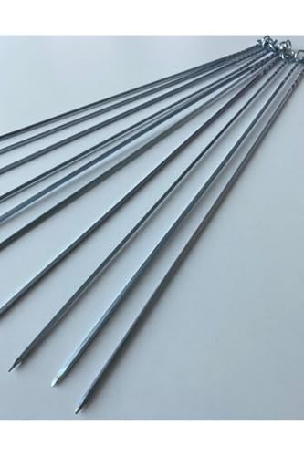Mobilreyon - 10 Adet Kare Ciğer Kuşbaşı Şiş (Boy:50 Cm, Kalınlık 3 Mm)