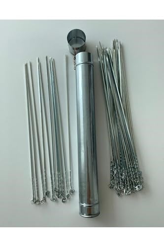 Mobilreyon – 30 Adet Kare Ciğer – Kuşbaşı Şiş (50Cm) Ve Şiş Kutusu (50Cm)