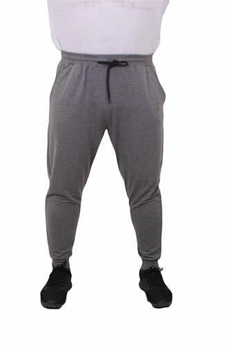 Mocgrande Büyük Beden Basic Eşofman Altı Full Lycra 11516 GRI MELANJ