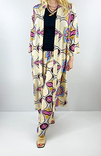 Modaonna Pamuklu Kimono Pantolon Takım