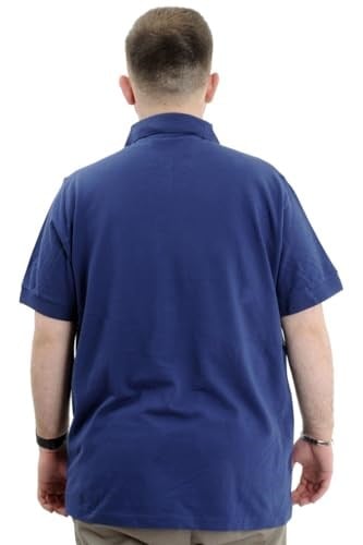 Mode XL Battal Beden Erkek Polo Yaka T-Shirt - Nakışlı Klasik Tasarım, Rahat ve Şık Plus Size Giyim,Geniş Beden Aralığı 20553