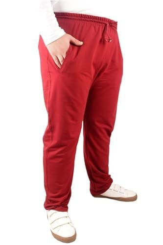 Mode XL Büyük Beden Erkek Eşofman Altı Classic 2 İp 11100 Bordo BORDO 9XL