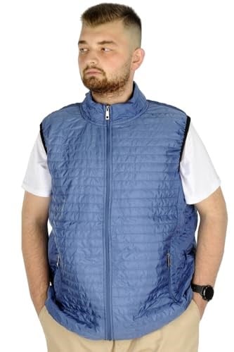 Mode XL Büyük Beden Erkek Yelek Kapitone Yakalı 22601 Mavi