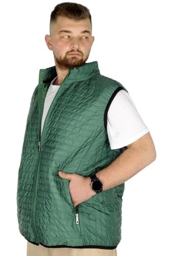 Mode XL Büyük Beden Erkek Yelek Kapitone Yakalı 22601 Yeşil