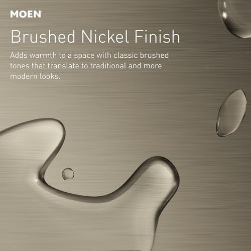 Moen Gibson Fırçalanmış Nikel Posi-Sıcaklık Basınç Dengeleyici Çevre Dostu Modern Duş Süsü, Valf Gerekli, T2902EPBN