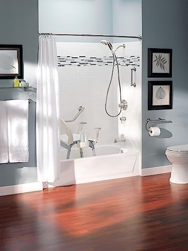 Moen LR2350DBN Evde Bakım Banyo Güvenliği 24 İnç Havlu Çubuklu Tutunma Çubuğu, Fırçalanmış Nikel