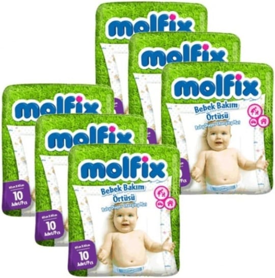 Molfix Bebek Bakım Örtüsü, Alt Açma Bezi, 6 Adet