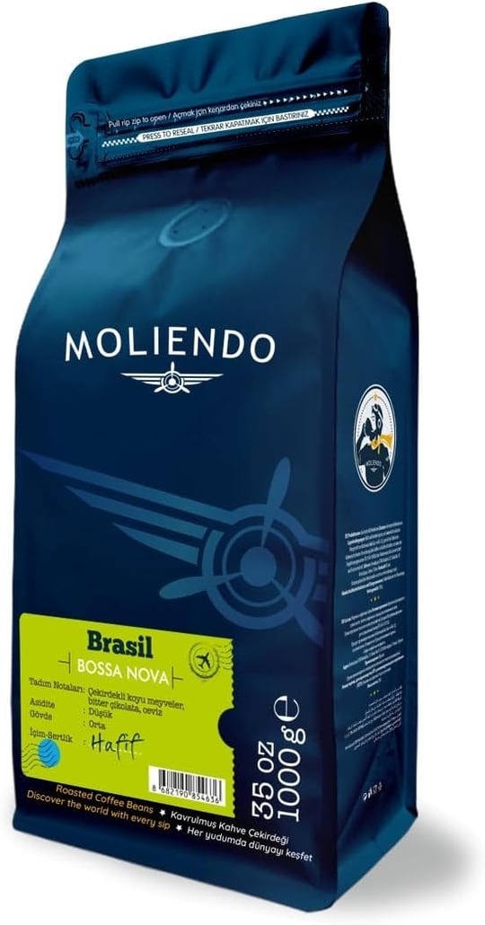 Moliendo Finest Coffee Brasil Bossa Nova Yöresel Kahve (Çekirdek) 1000 g