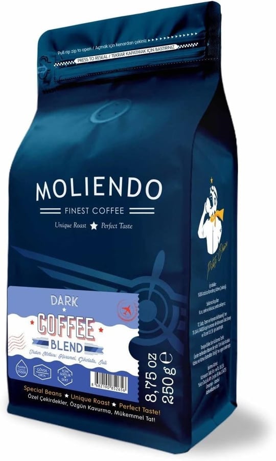 Moliendo Finest Coffee Dark Blend (Çekirdek) 250 g