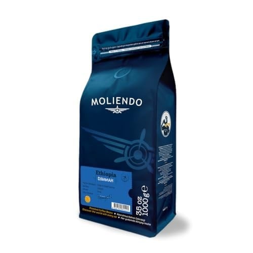 Moliendo Finest Coffee Ethiopia Djimmah Yöresel Kahve (Çekirdek Kahve) 1000 g