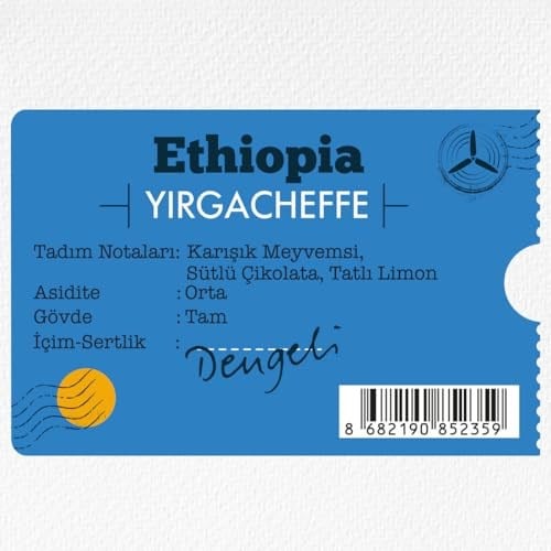 Moliendo Finest Coffee Ethiopia Yirgacheffe Yöresel Kahve (Çekirdek) 250 g