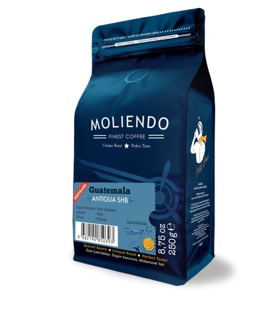 Moliendo Finest Coffee Guatemala Antigua SHB Yöresel Kahve (Öğütülmüş Filtre Kahve) 250 g