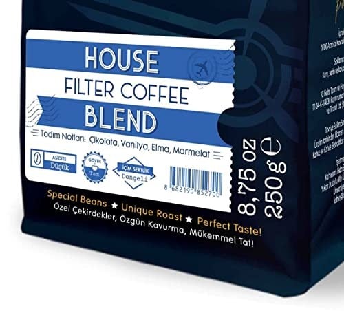 Moliendo Finest Coffee House Blend Filtre Kahve (Çekirdek) 250 g