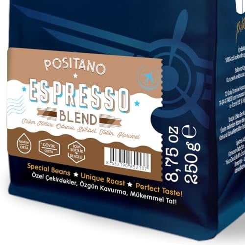 Moliendo Finest Coffee Positano Espresso Blend Kahve (Çekirdek) 250 g