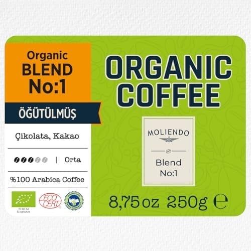 Moliendo Organic Blend No:1 Kahve (Öğütülmüş Filtre Kahve) 250 g
