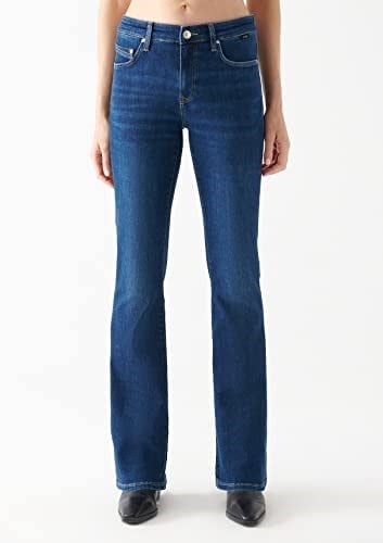 Molly Casual Zımparalı Koyu Mavi Jean Pantolon 1013683047