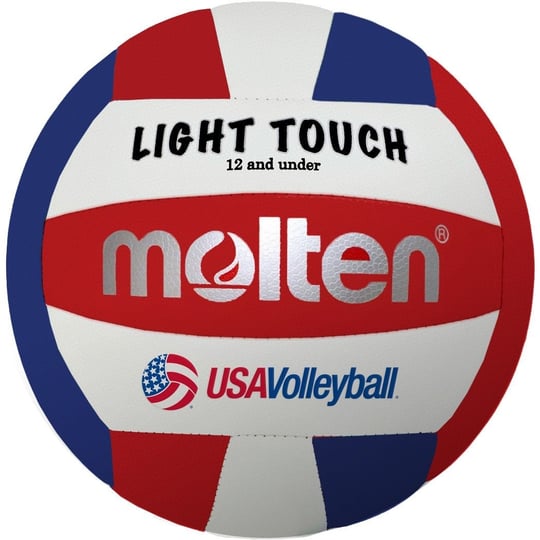 Molten MS2403 Leicht-Volleyball, rot/wei/blau