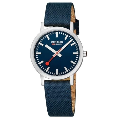 Mondaine Üniseks Analog Kuvars Saat Mantar Bileklikli A660.30314.40SBD, Mavi, Kayış