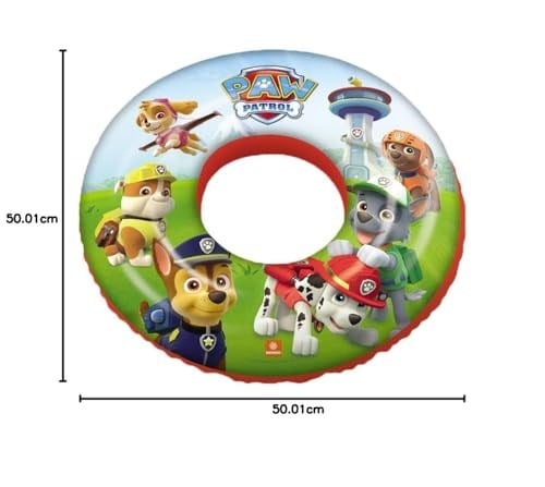 Mondo 16629 Paw Patrol Simit 50 cm, su sporları, plaj malzemesi, şişme ürün, yüzme aksesuarı, kamp, dalış, güvenlik