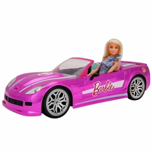 Mondo Motors Sun-Mon-Mmt-R/C F/F Barbie Convertible Rüya Arabası 2.4 Ghz, Işıklı, 42 Cm (Brb) Pembe