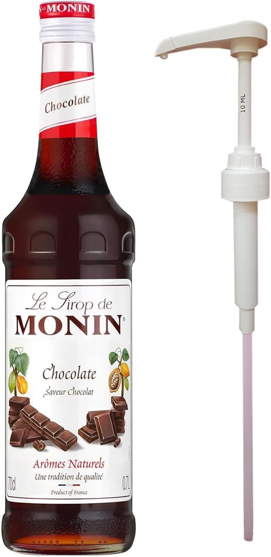 Monin Çikolata Şurubu (700ml) + Şurup Pompası