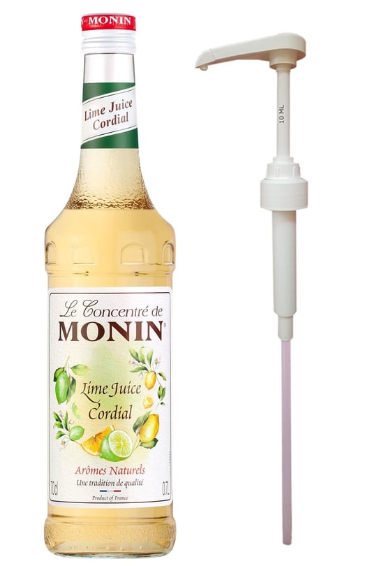 Monin Lime Juice/Misket Limonu (700ml) + Şurup Pompası