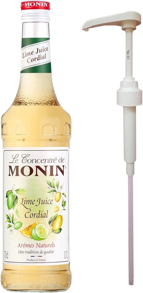 Monin Lime Juice/Misket Limonu (700ml) + Şurup Pompası