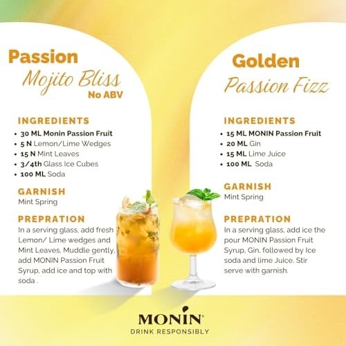 Monin Passion Fruit/Çarkıfelek Şurubu 700 ml