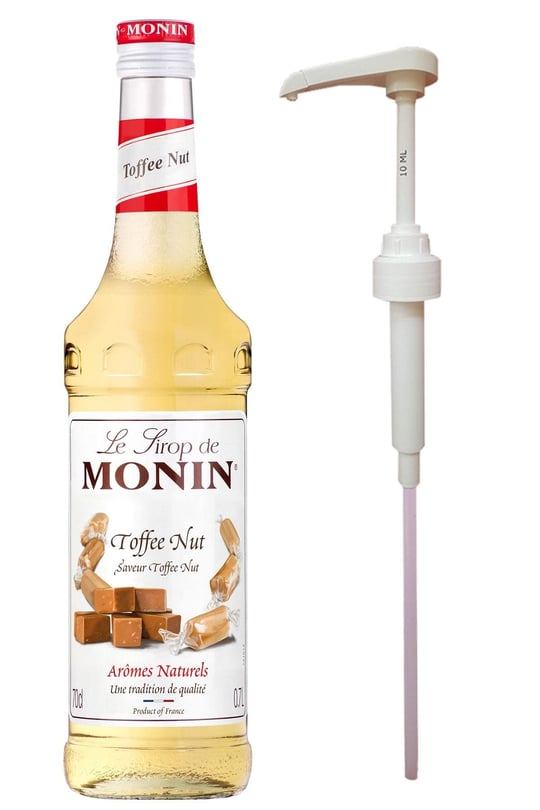 Monin Toffee Nut/Fındık Şekerleme Şurubu (700ml) + Şurup Pompası