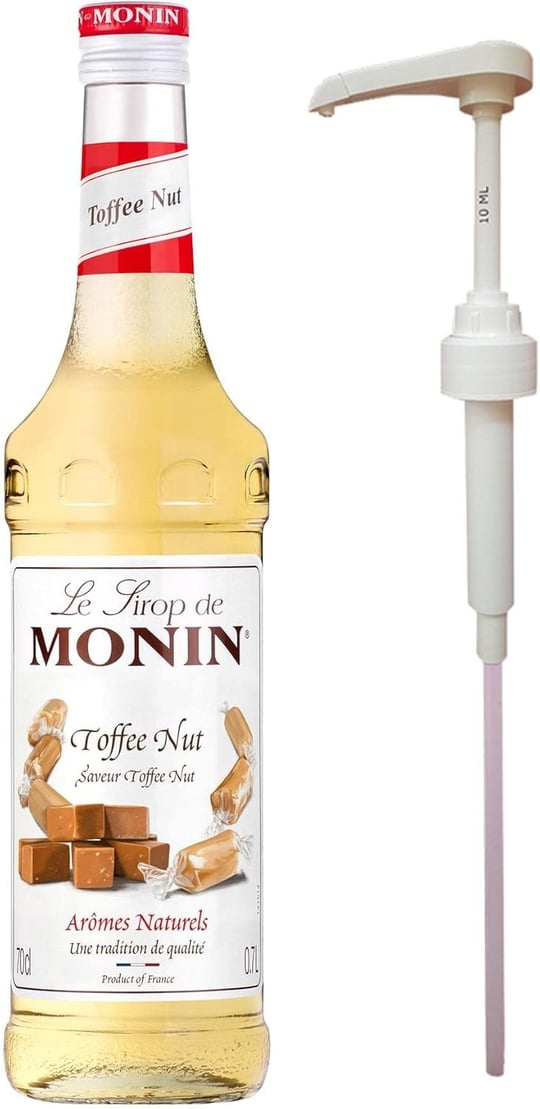 Monin Toffee Nut/Fındık Şekerleme Şurubu (700ml) + Şurup Pompası