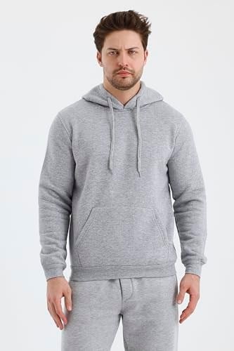 Monox Erkek Kapşonlu 3 İplik Sweatshirt