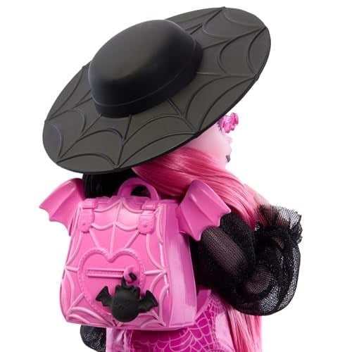 Monster High Acayip Havalı Arkadaşlar - Draculaura Evcil hayvanı Kont Fabulous ve aksesuarlarıyla Monster High Acayip Havalı Arkadaşlar - Draculaura HRP64