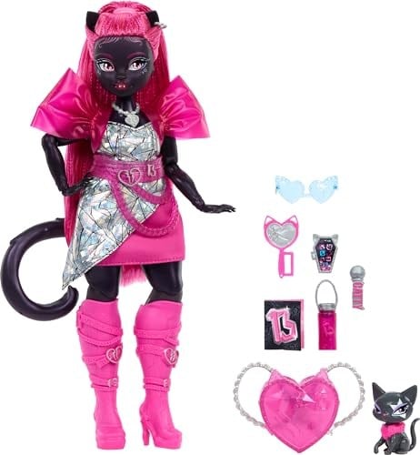 Monster High Acayip Havalı Arkadaşlar - Catty Noir, 3Y+, HXH76