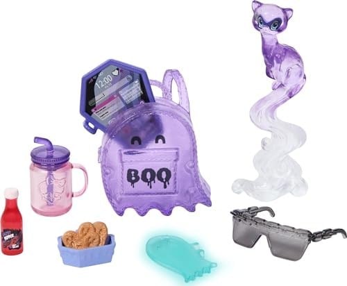 MONSTER HIGH SPECTRA VONDERGEIST Bebek Evcil gelinciği Rhuen ve aksesuarlarıyla Monster High Spectra Vondergeist bebek HXH77